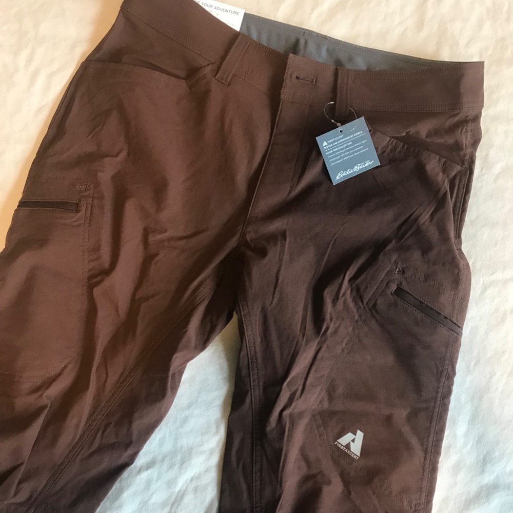 Eddie Bauer Men's Guide Pro Hiking/Camping Pants (BROWN) - Picture 3 of 6